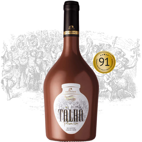 Front part of Amphora Wine  Chestnut Bottle: 2018 Talha Premium White 