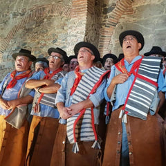 Alentejo Singing Session with men singing in traditional clothes